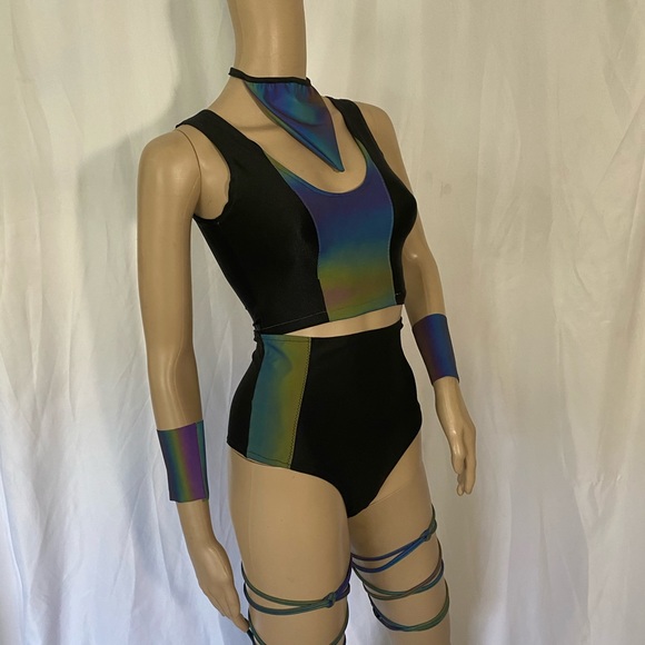 Rainbow and Reflective leg wraps - Picture 5 of 7